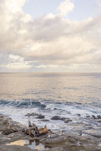 Scenic view of sea against sky