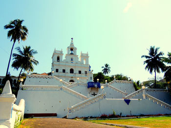 Church against sky on sunny day