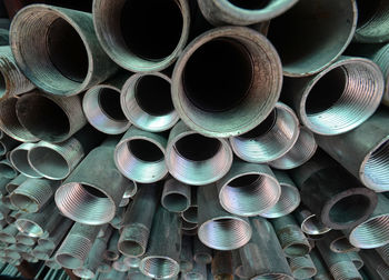 Full frame shot of pipes