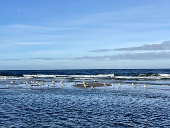Scenic view of sea against sky