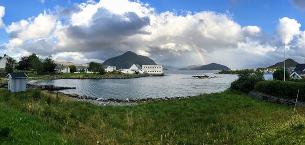 Panoramic view of sea against sky