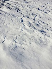 Full frame shot of snow covered landscape