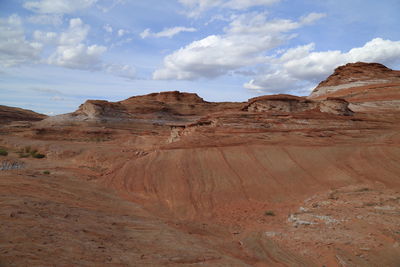 Rock formations against sky