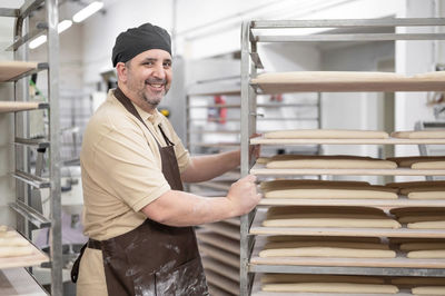 Portrait of chef in bakery