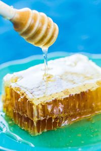 Close-up of cake in plate