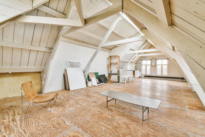 Interior of abandoned building