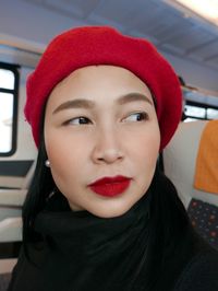 Portrait of beautiful woman