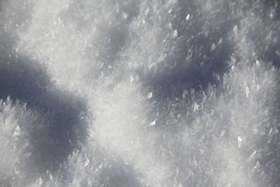 Full frame shot of snowflakes