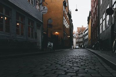 City street at night