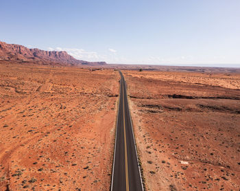 Highway 89 in northern arizona, aerial view