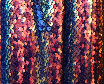 Full frame shot of shiny curtain