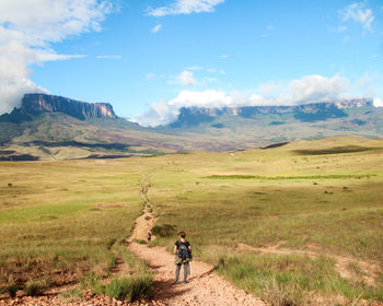 Scenic view of landscape against sky