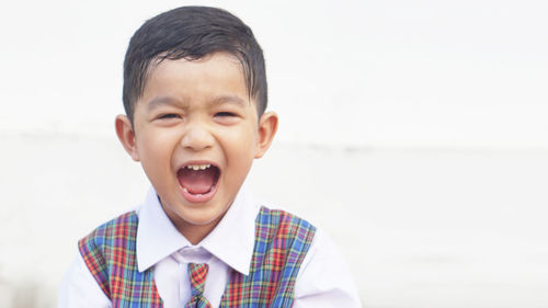 Portrait of cute boy