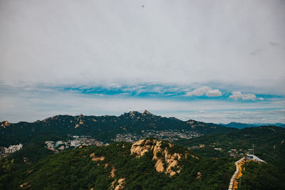 Scenic view of landscape against sky