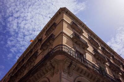 Low angle view of historical building against sky