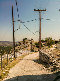 Scenic view of landscape against clear sky