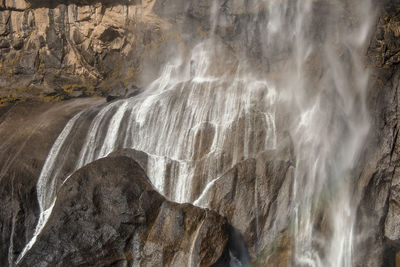 Scenic view of waterfall