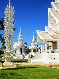 Built structure against clear blue sky