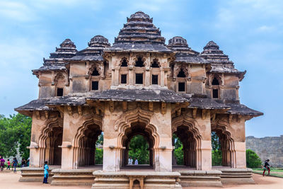 Low angle view of historical building against sky