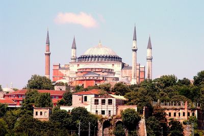 View of cathedral against sky in city