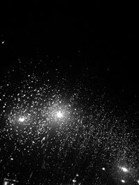 Close-up of star field against sky at night