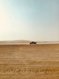 Scenic view of desert against sky