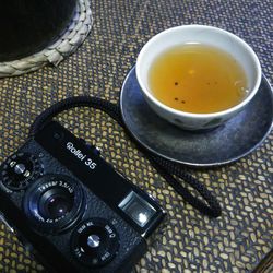 Close-up of food on table