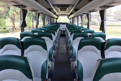 Empty seats in bus