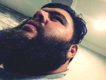 Close-up of senior man