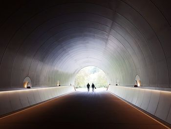 Low angle view of illuminated ceiling