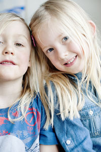 Portrait of blonde haired girls