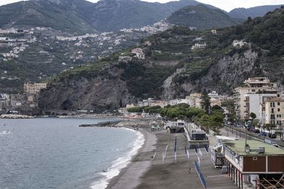 View of city by sea