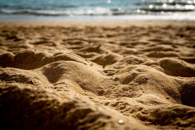 Scenic view of sea shore against sky