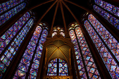 Low angle view of ceiling