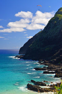 Scenic view of sea against sky