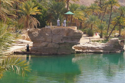 Rocks in water