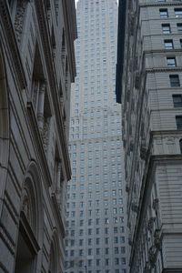 Low angle view of buildings in city