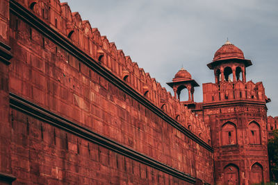 Low angle view of historic building against sky