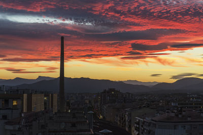 Cityscape at sunset