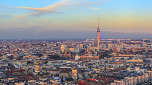 Aerial view of city