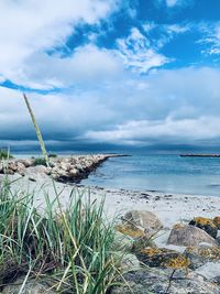 Scenic view of sea against sky