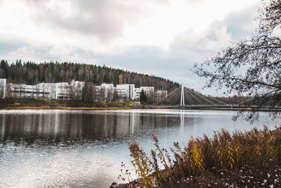 Scenic view of river against sky