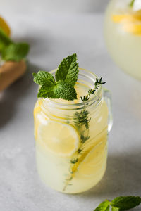 Close-up of drink on table