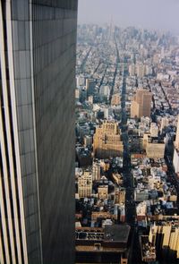 Aerial view of city