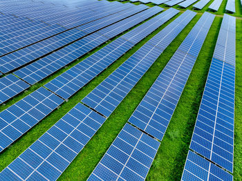 Full frame shot of solar panels