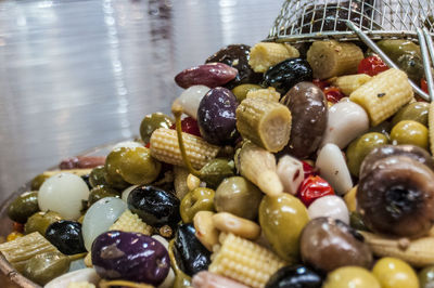 Close-up of served food