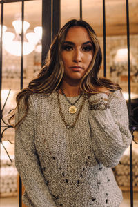 Portrait of beautiful woman