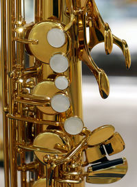 Close-up of saxophone