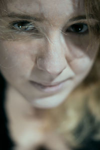 Close-up portrait of woman