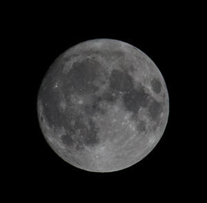 Close-up of moon against black sky